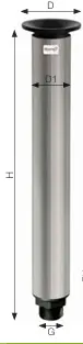 Messner - Tête de jet en inox - Cloche d'eau 1" 420